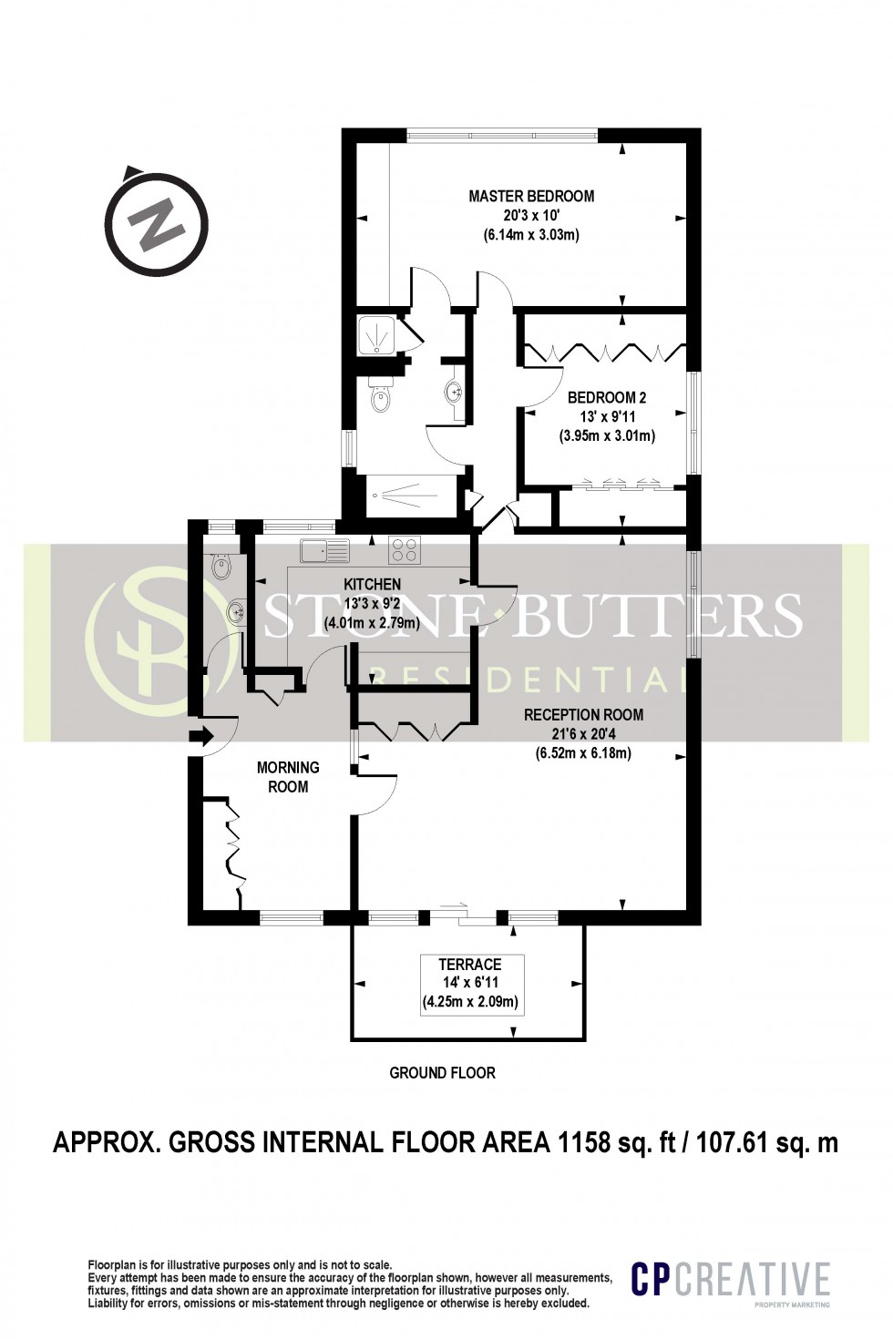 Floorplan for Rosedale Close, Stanmore, Middlesex