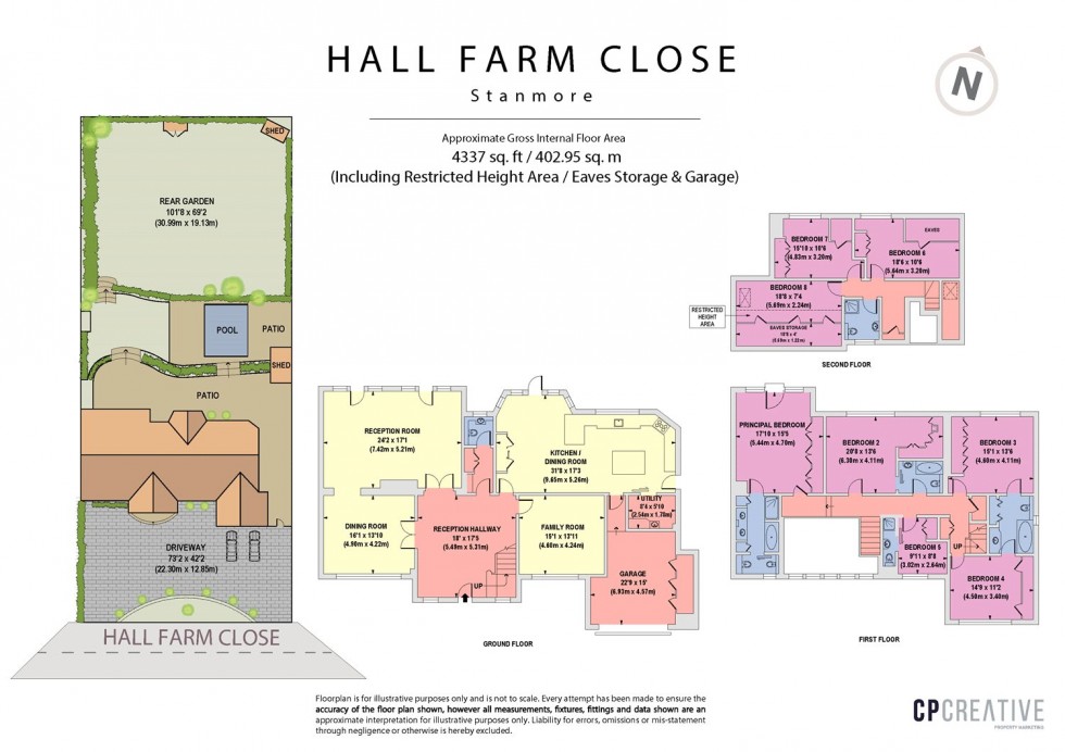 Floorplan for Hall Farm Close, Stanmore, Middlesex