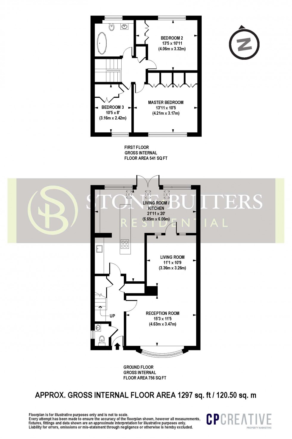 Floorplan for Temple Mead Close, Stanmore, Middlesex