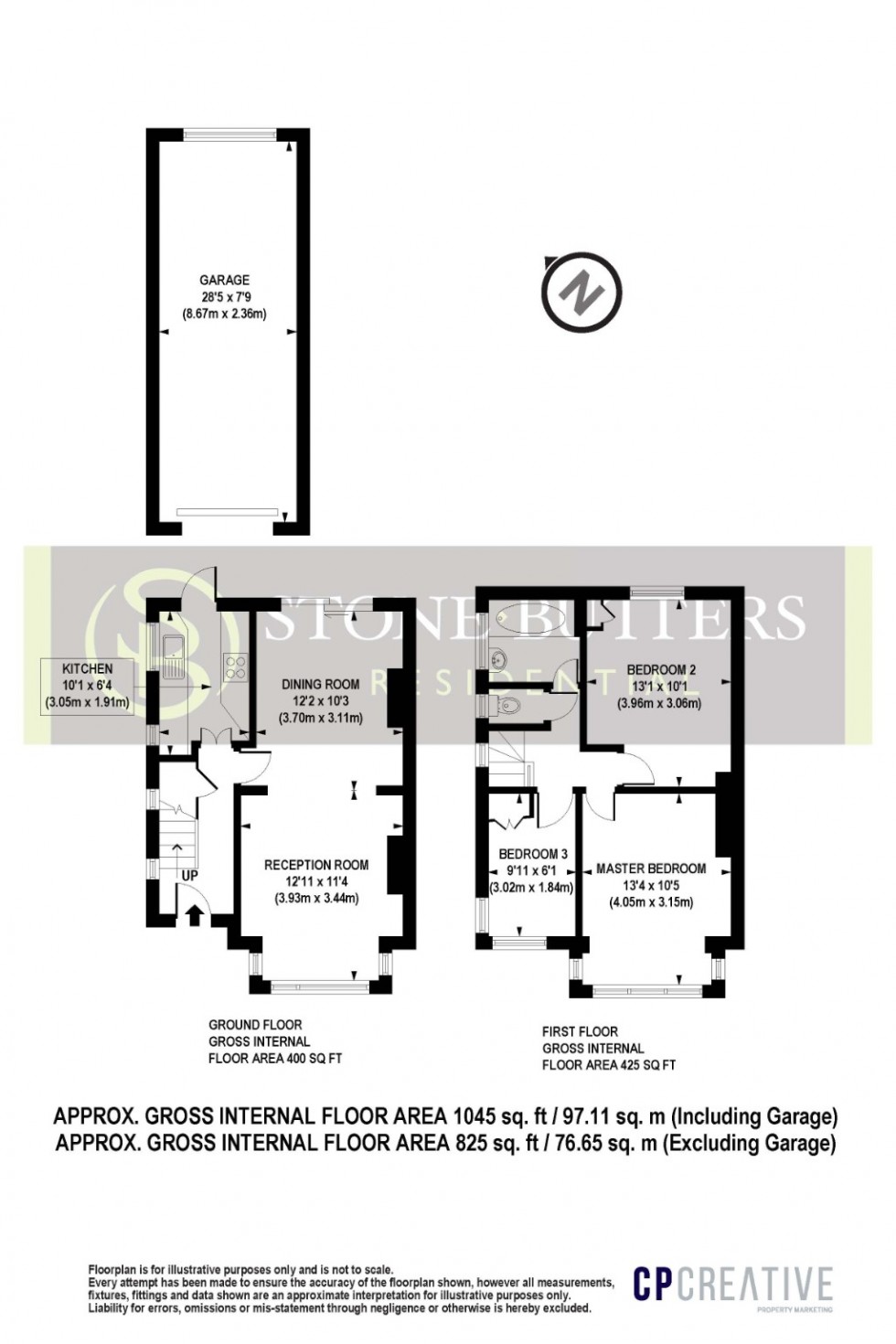 Floorplan for Hermitage Way, Stanmore, Middlesex