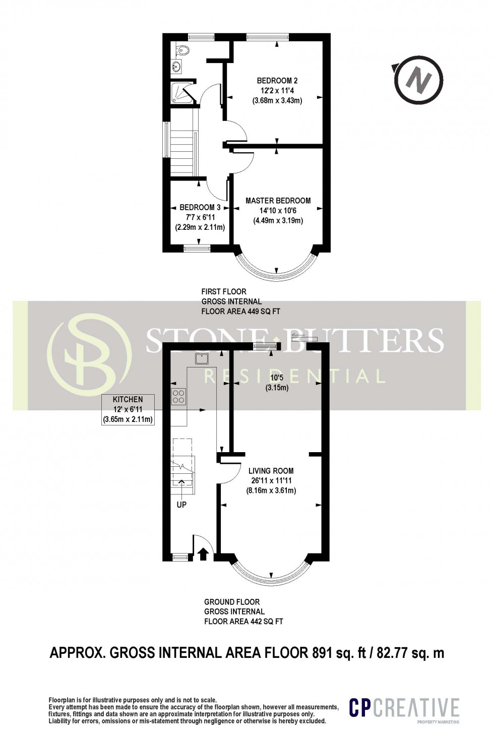 Floorplan for Drummond Drive, STANMORE, Greater London