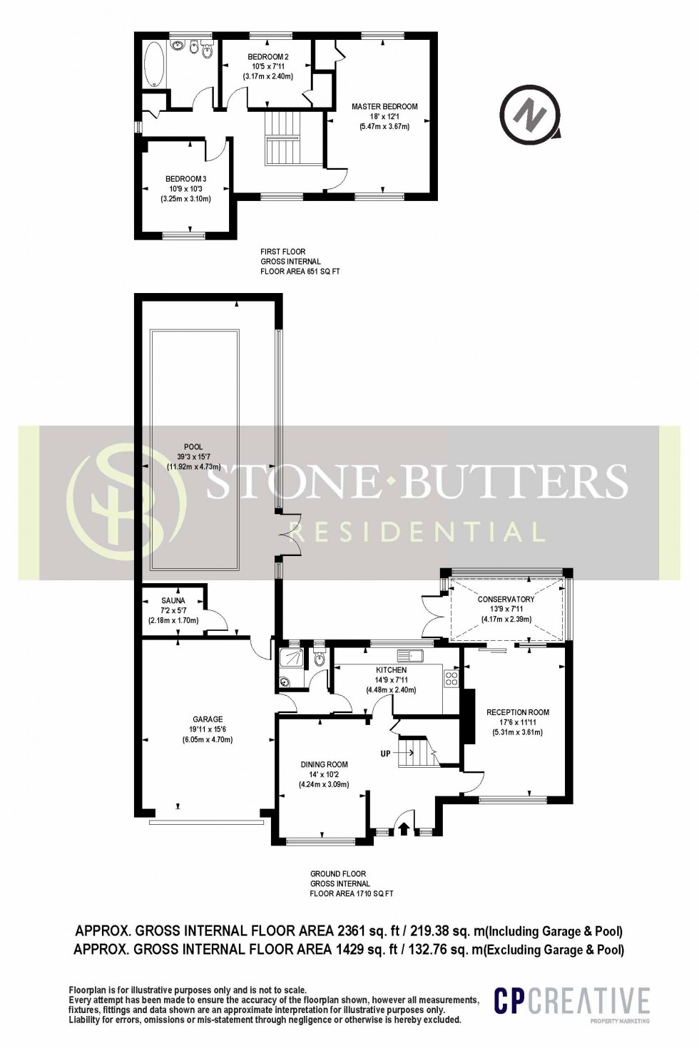 Floorplan for The Rutts, Bushey Heath, Hertfordshire