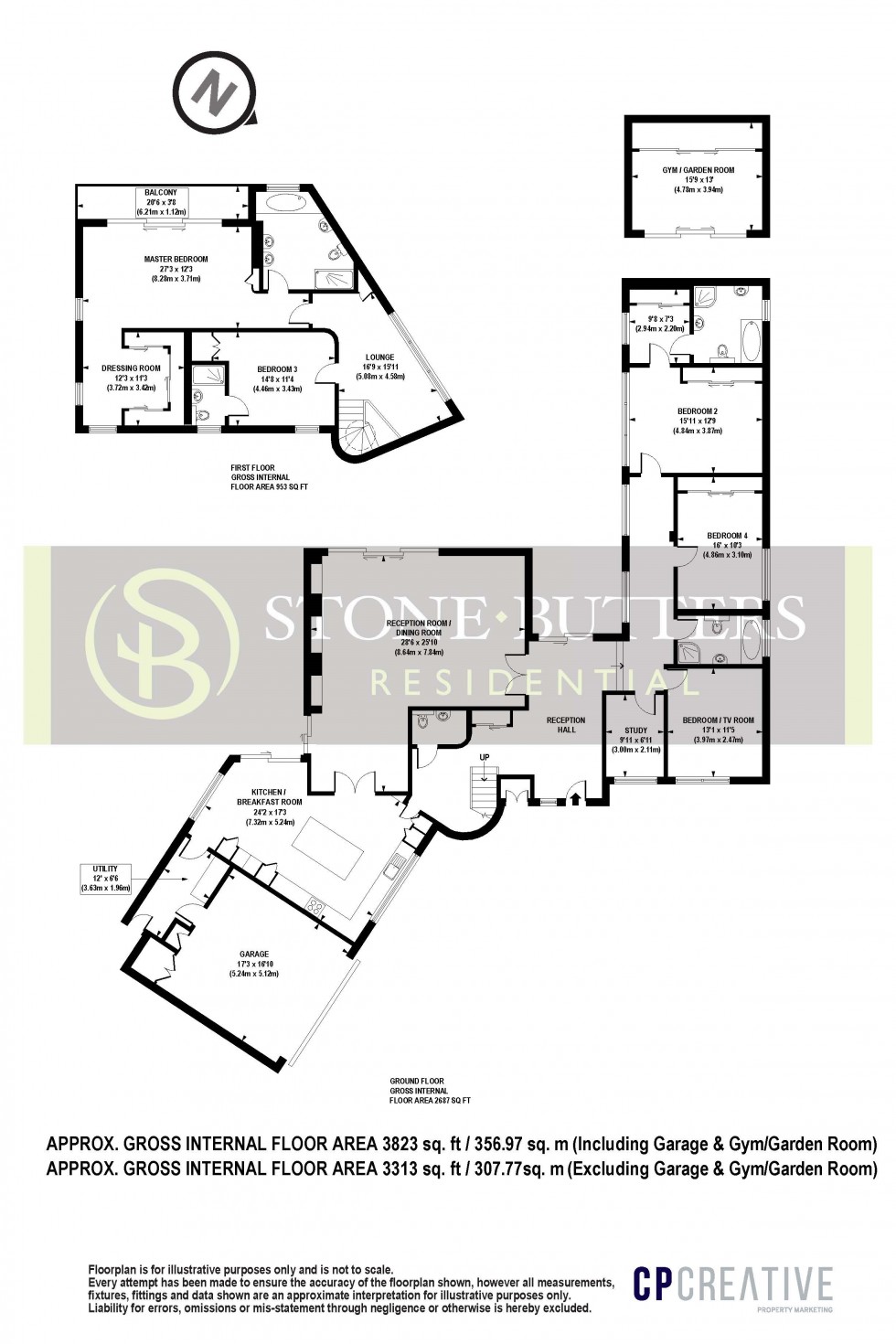 Floorplan for Aylmer Drive, Stanmore, Middlesex