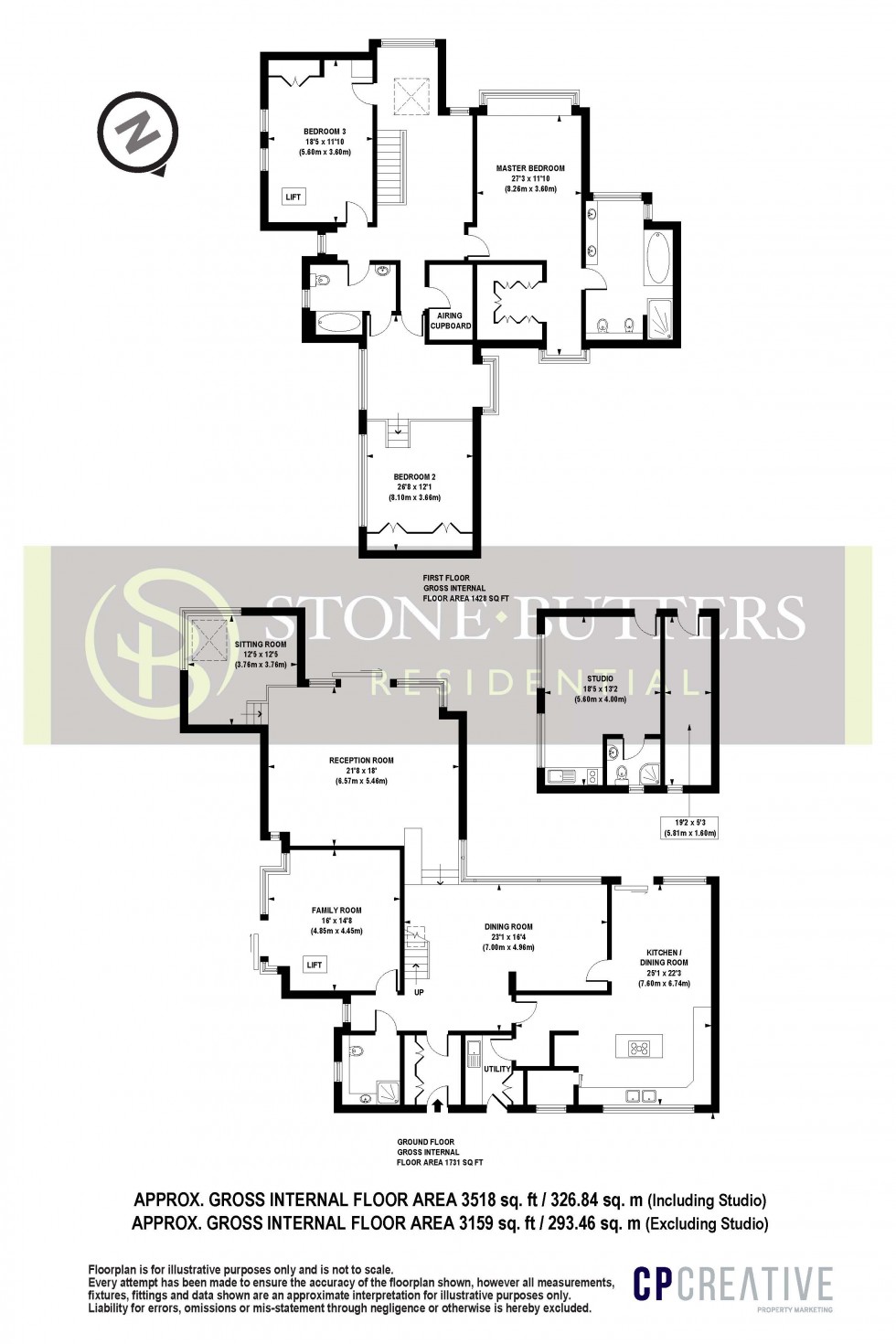 Floorplan for Aylmer Close, Stanmore, Middlesex