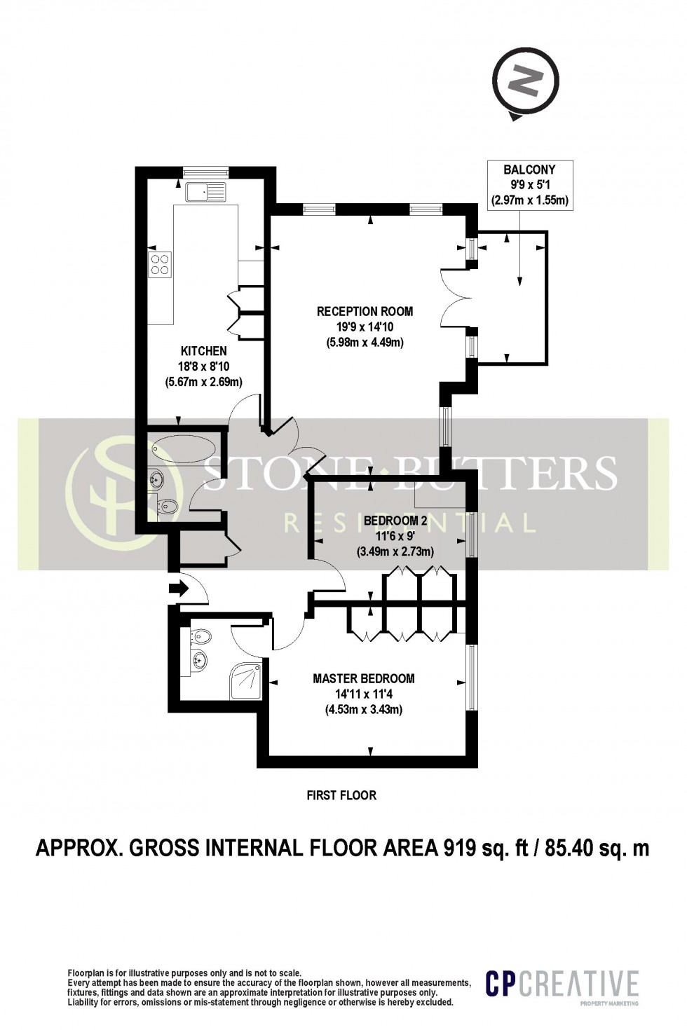 Floorplan for Marsh Lane, 4 Marsh Lane, Stanmore, Middlesex