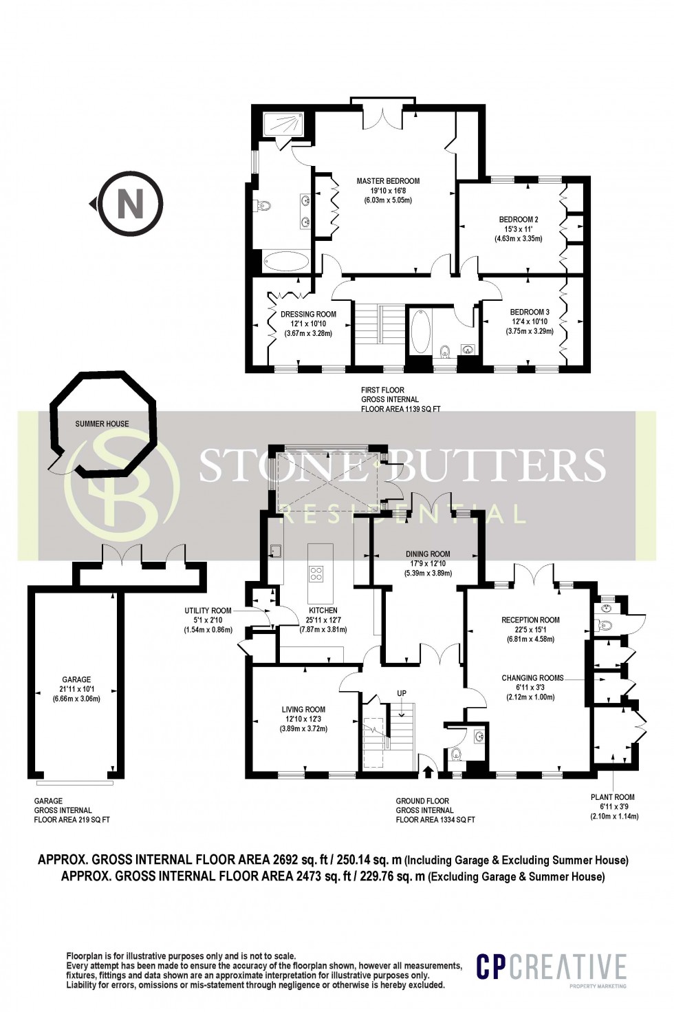 Floorplan for Fallowfield, Stanmore, Middlesex