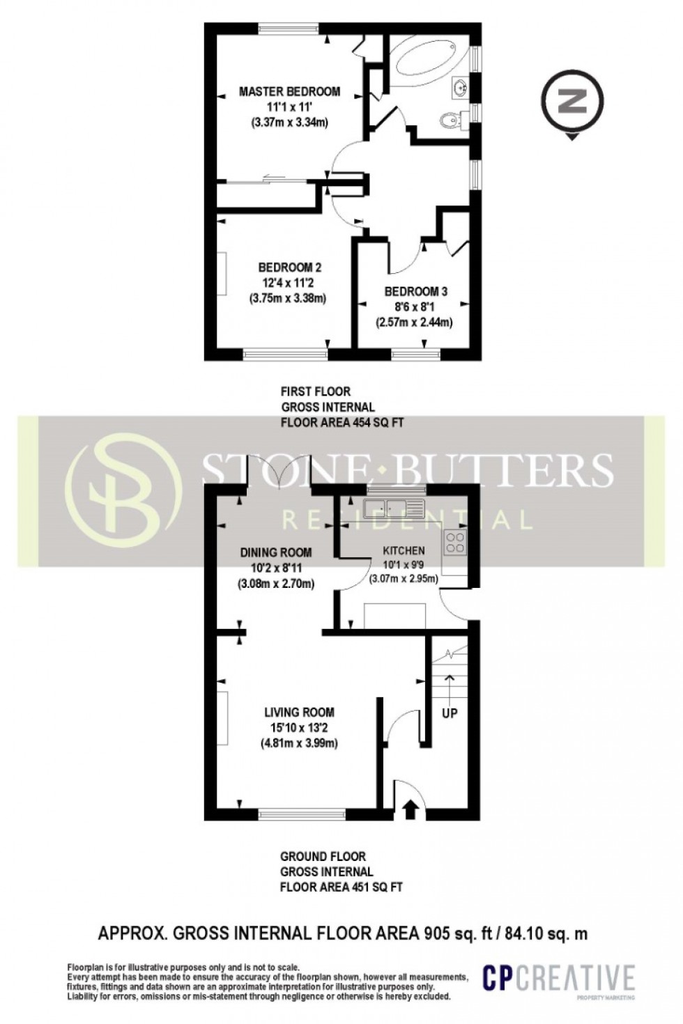 Floorplan for Beethoven Road, Elstree, Hertfordshire