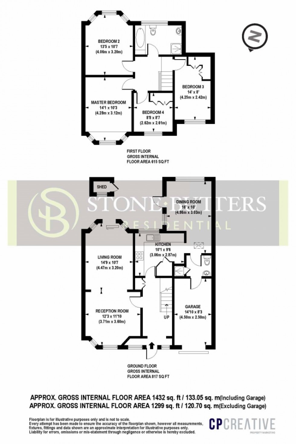 Floorplan for Crowshott Avenue, Stanmore, Middlesex