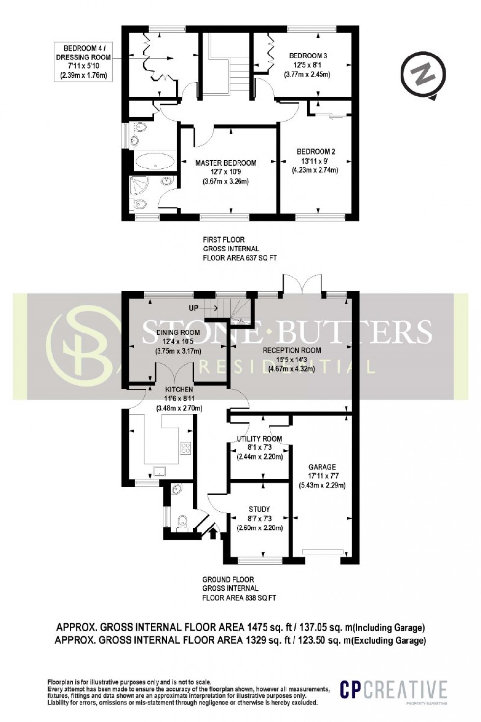 Floorplan for St Leonards Close, Bushey, Hertfordshire