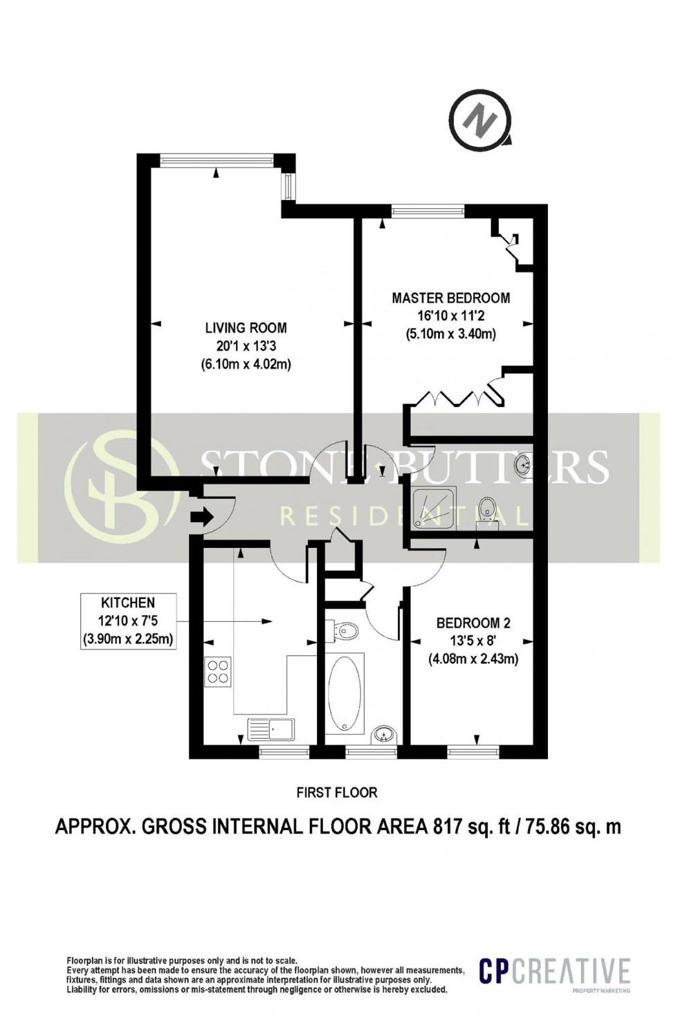 Floorplan for High Road, Bushey Heath, Hertfordshire