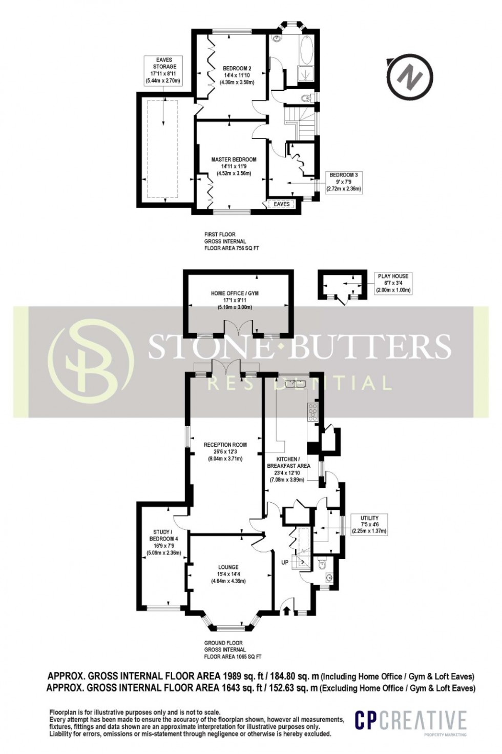 Floorplan for Kings Drive, Edgware, Middlesex