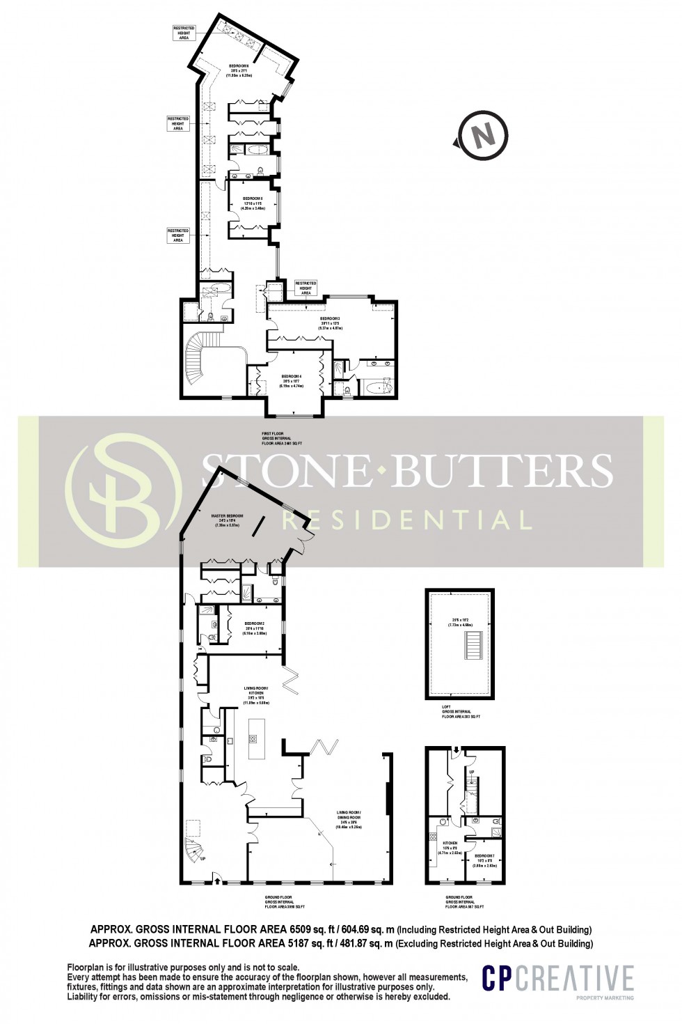 Floorplan for Heathbourne Road, Bushey Heath, Hertfordshire