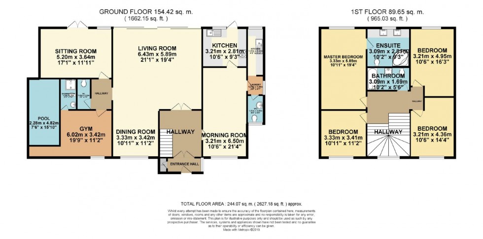 Floorplan for Glanleam Road, Stanmore, Middlesex