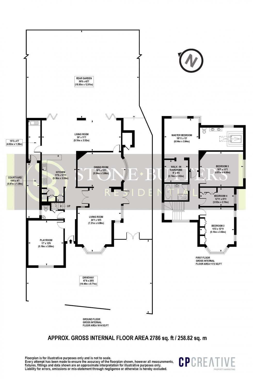 Floorplan for Green Lane, STANMORE