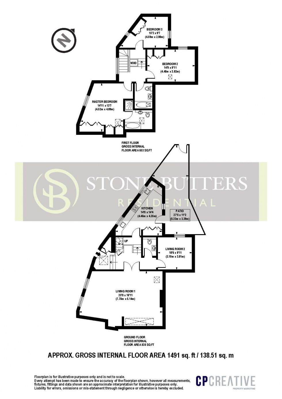 Floorplan for Green Lane, STANMORE, Middlesex