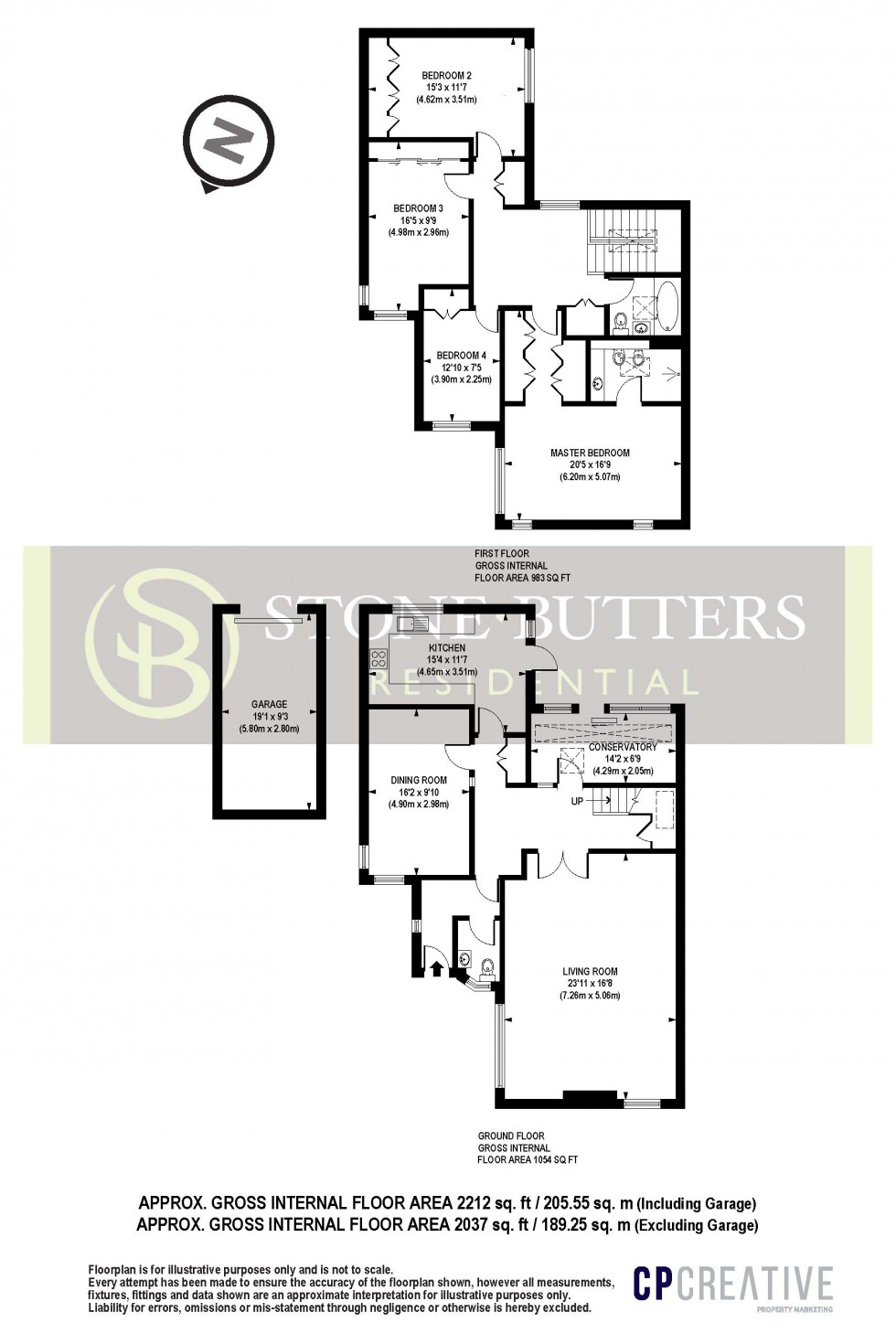 Floorplan for Water Gardens, Stanmore, Greater London