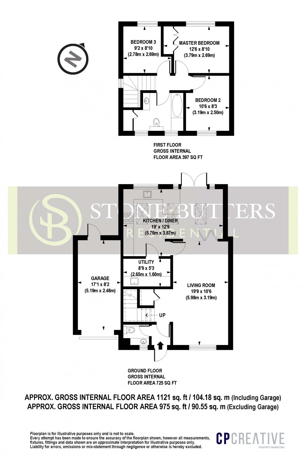 Floorplan for Daventer Drive, Stanmore, Middlesex