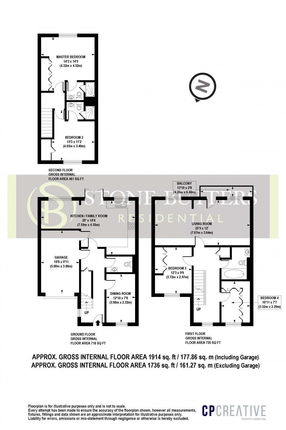 Floorplan for Goodhall Close, Stanmore