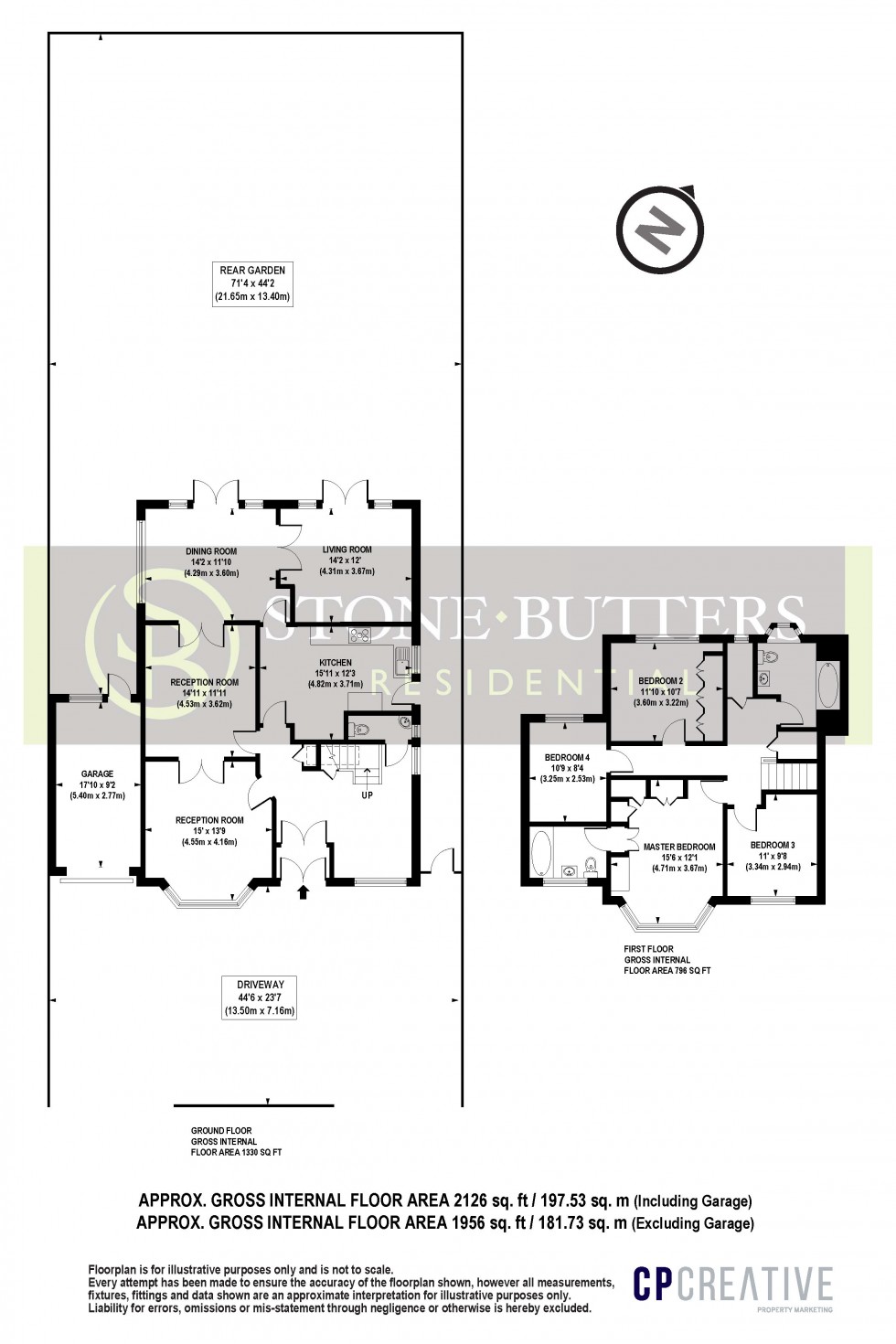 Floorplan for Pangbourne Drive, Stanmore