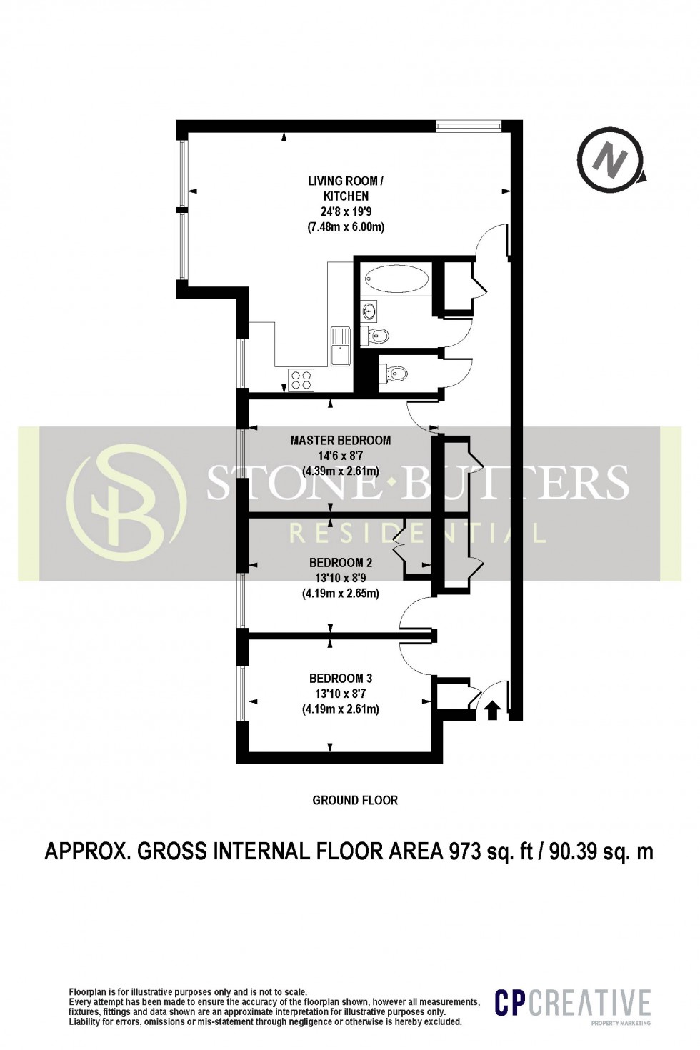 Floorplan for Rusper Close, Stanmore, Greater London