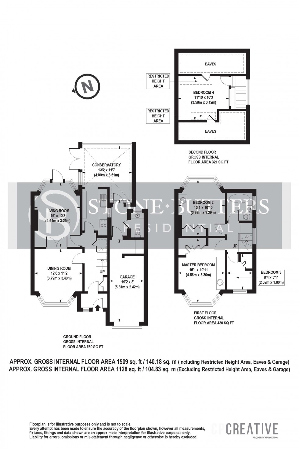 Floorplan for Bromefield, Stanmore