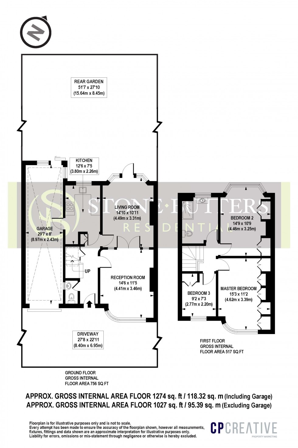 Floorplan for Wychwood Avenue, Edgware