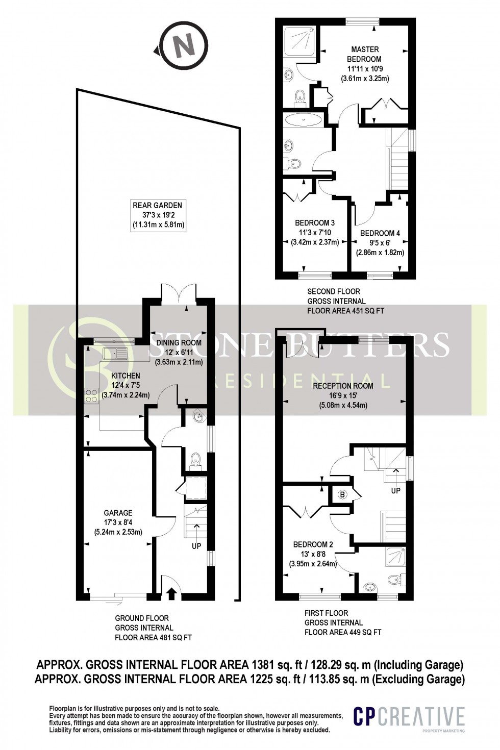 Floorplan for Earlsbury Gardens, Edgware, Greater London