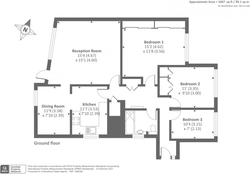 Floorplan for Dene Gardens, Stanmore, Greater London