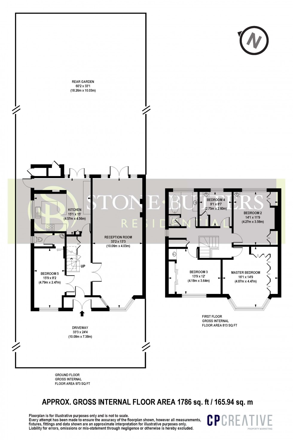 Floorplan for Hillersdon Avenue, Edgware, Greater London