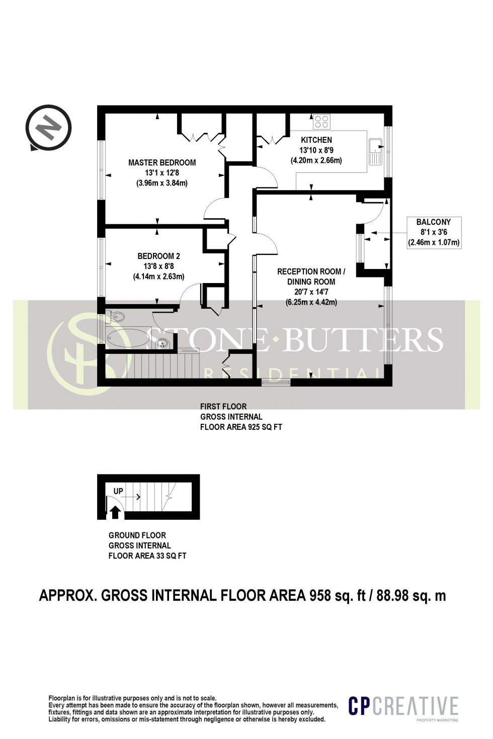 Floorplan for Dene Gardens, Stanmore, Greater London