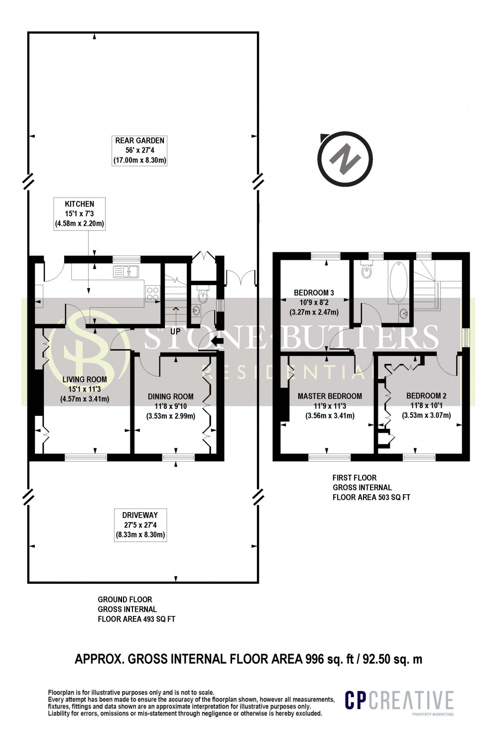 Floorplan for Sandymount Avenue, Stanmore