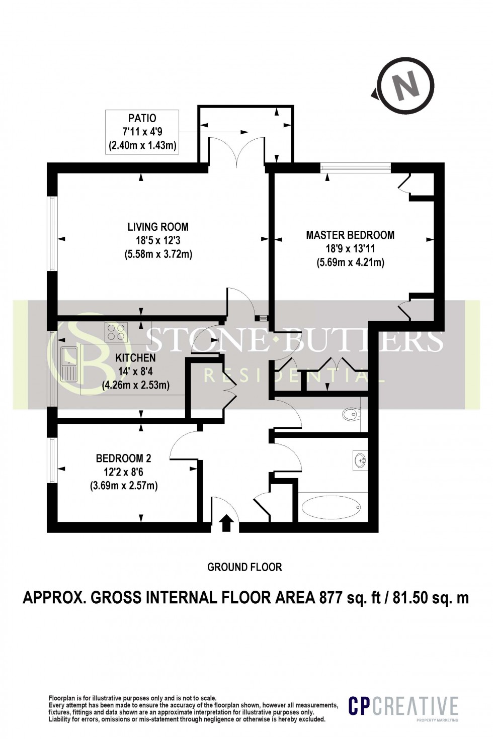 Floorplan for Gordon Avenue, Stanmore