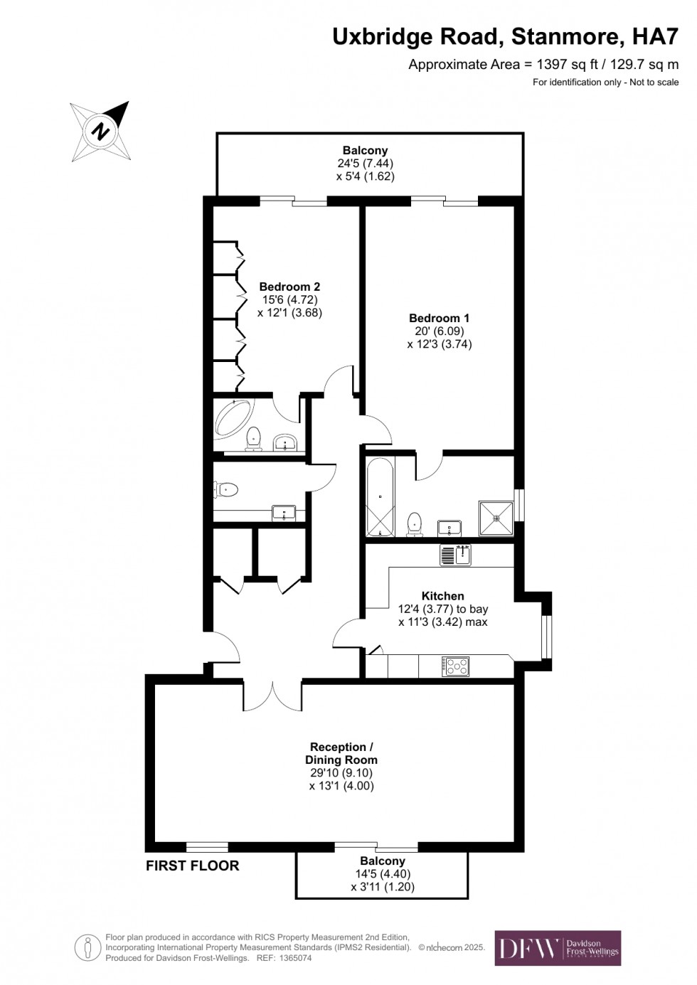 Floorplan for Uxbridge Road, Stanmore, Greater London