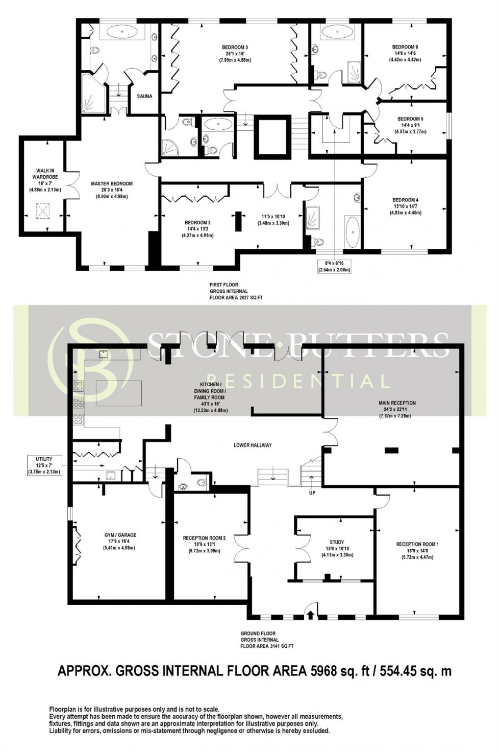 Floorplan for Caldecote Gardens, Bushey Heath, Hertfordshire
