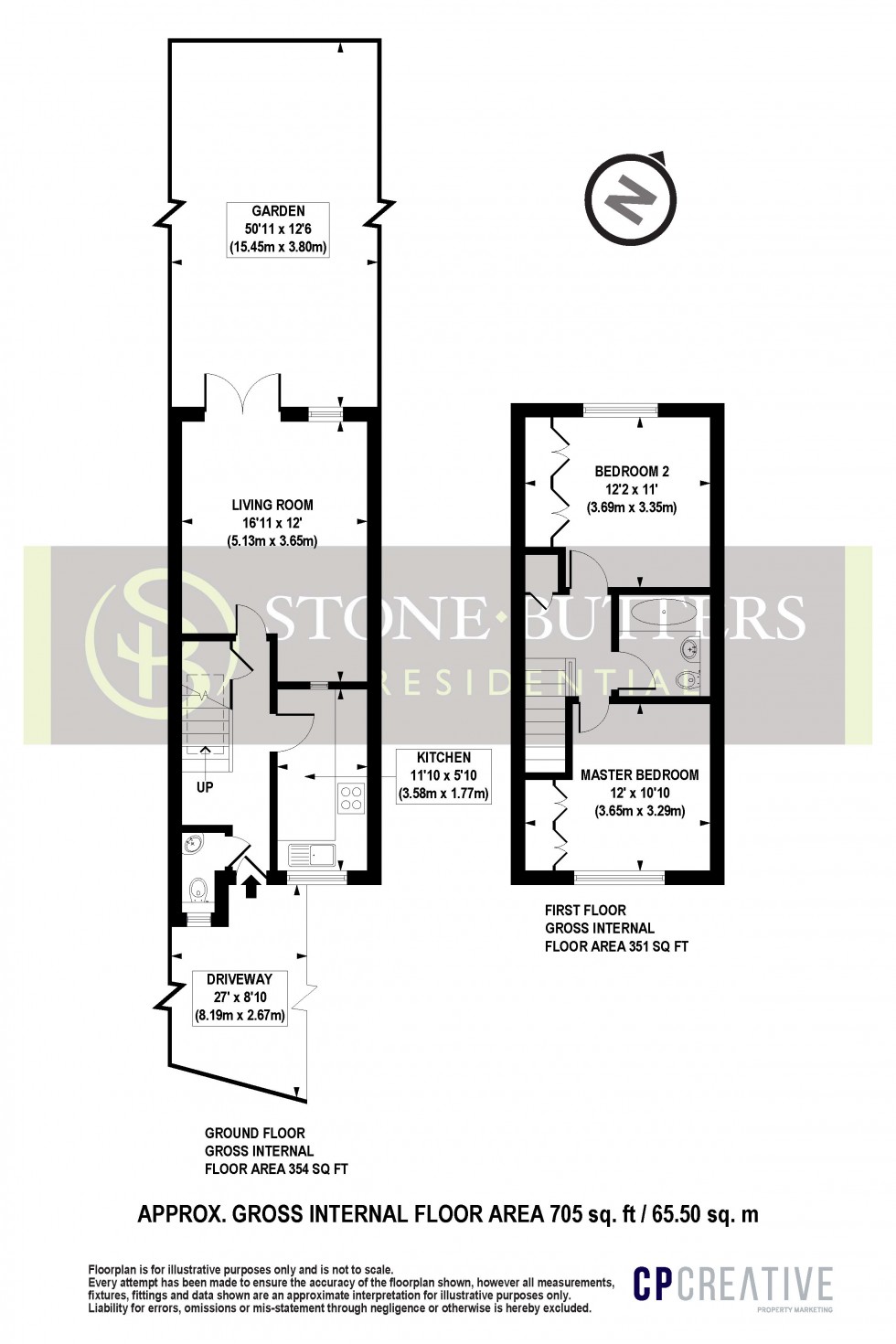 Floorplan for Kingfisher Close, Harrow Weald, Middlesex