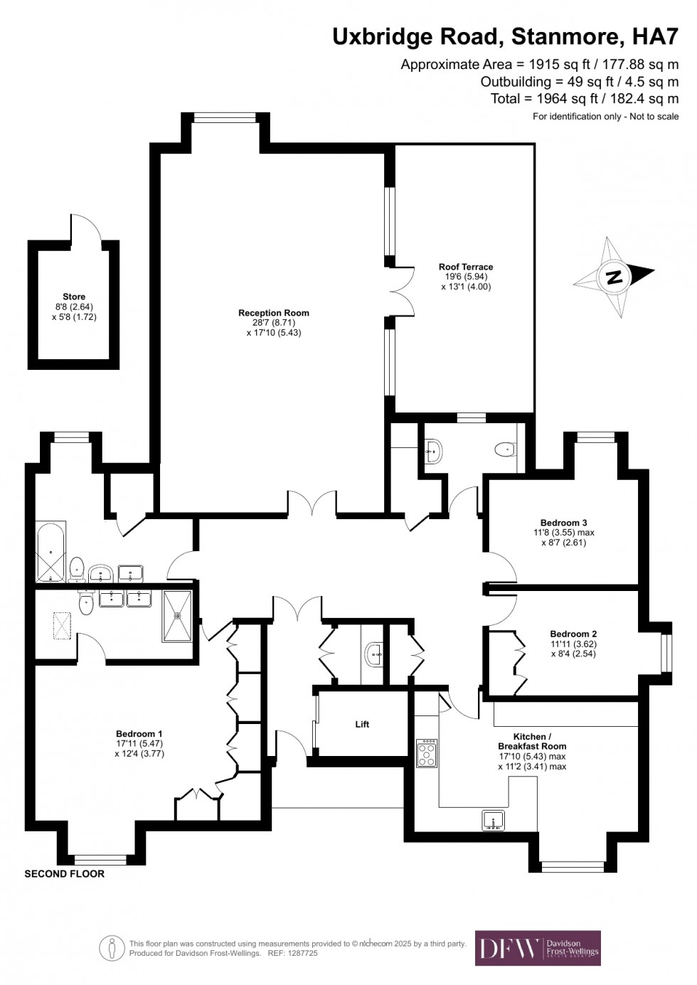 Floorplan for Uxbridge Road, Stanmore