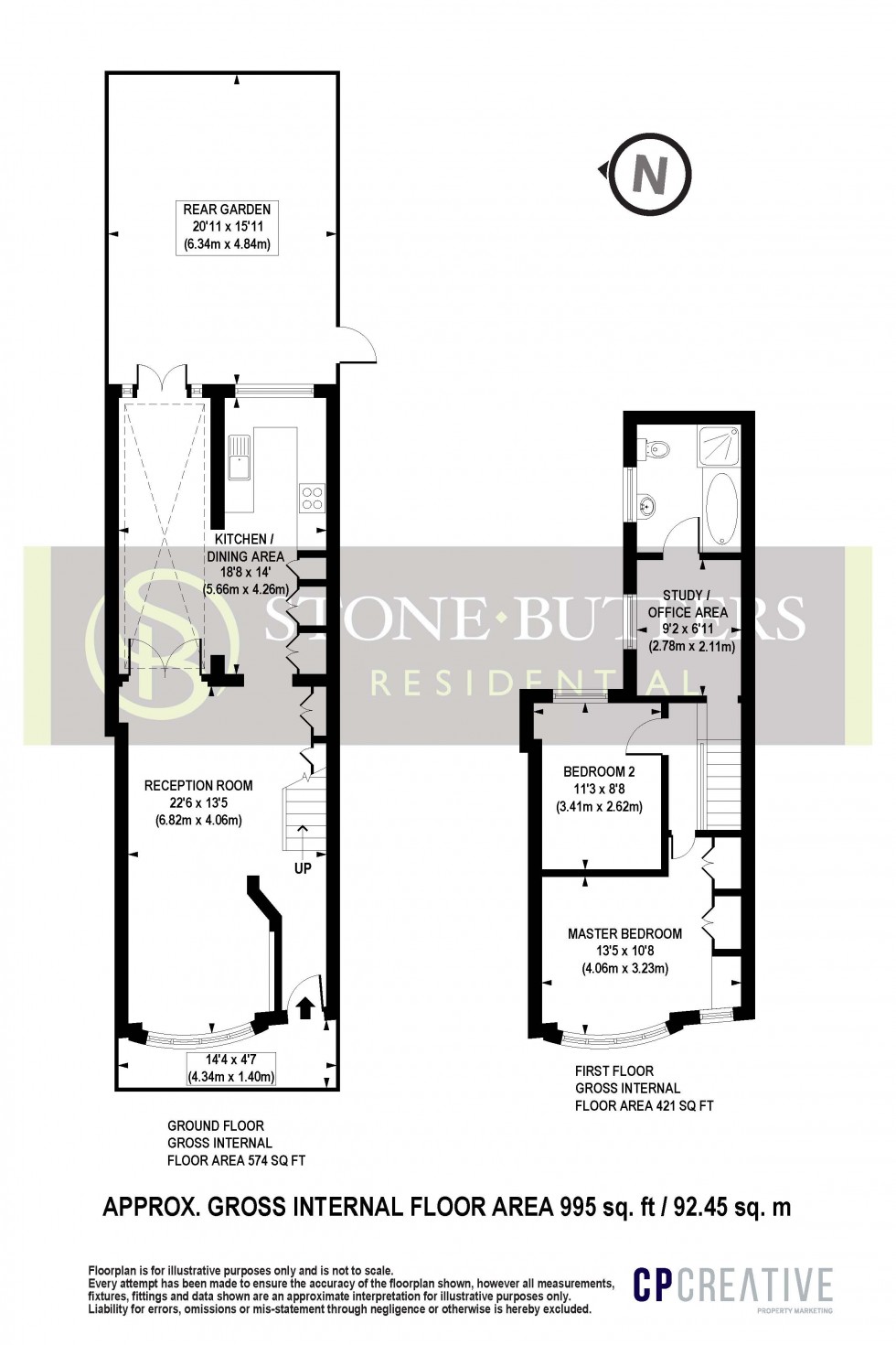 Floorplan for Green Lane, Stanmore, Greater London