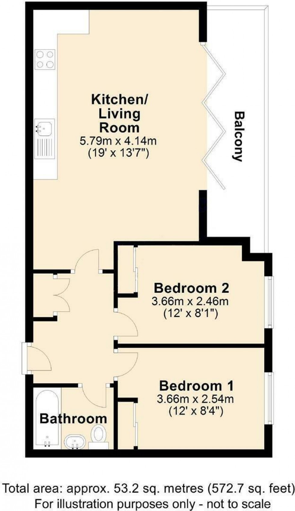 Floorplan for Elstree Way, Borehamwood, Hertfordshire