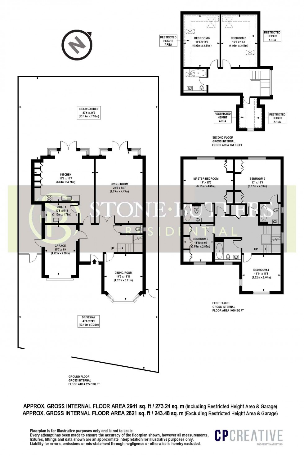 Floorplan for Grange Road, Bushey, Hertfordshire