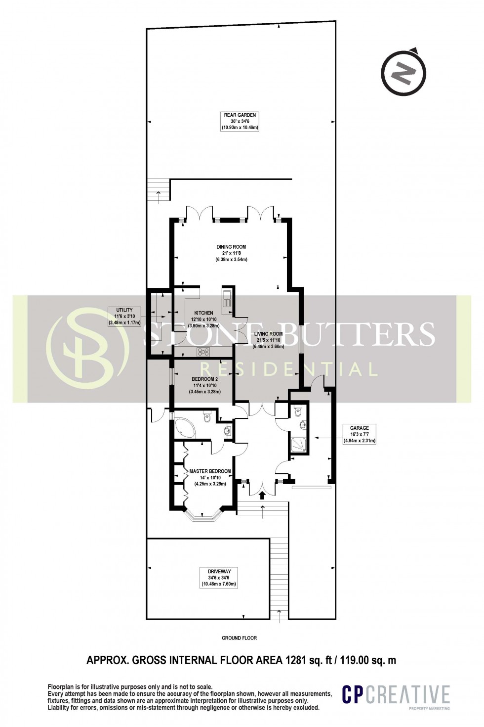 Floorplan for Embry Way, Stanmore