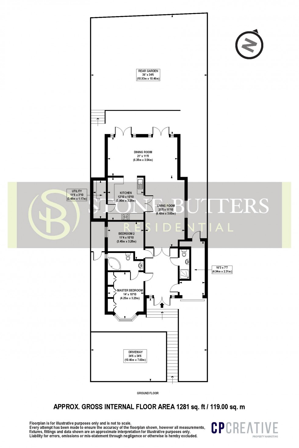 Floorplan for Embry Way, Stanmore