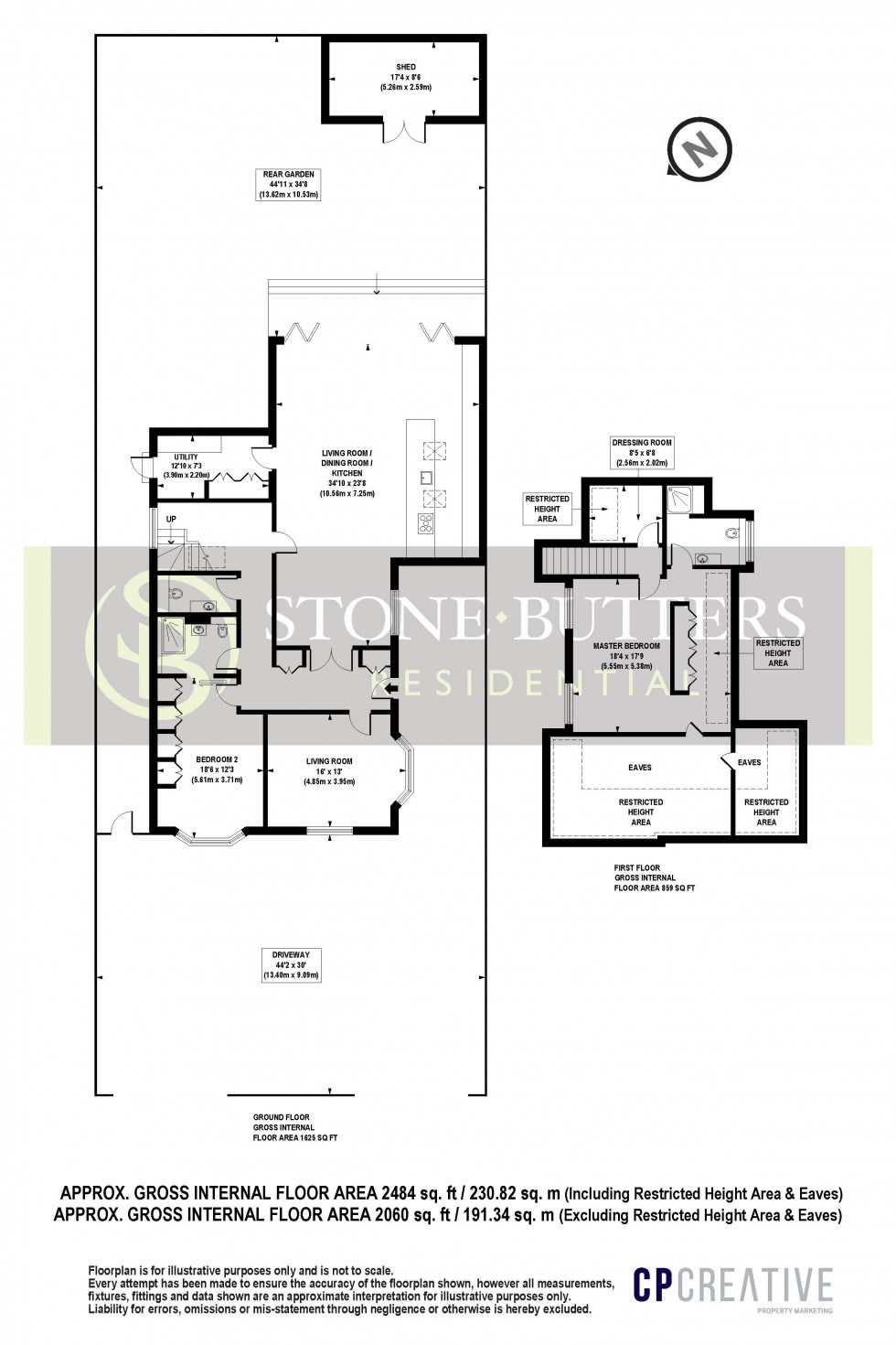 Floorplan for Avenue Rise, Bushey, Hertfordshire