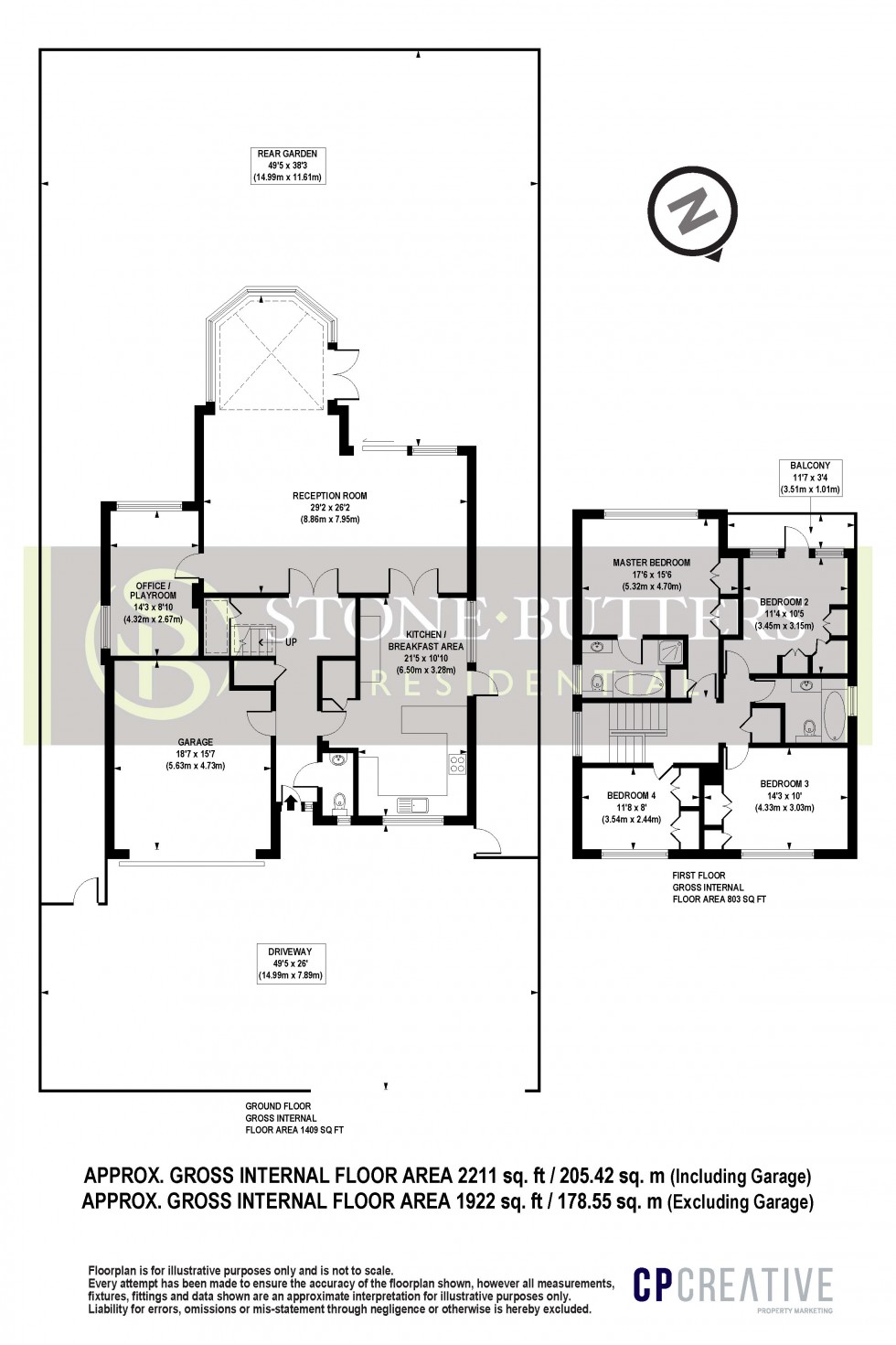 Floorplan for Greenacres Drive, Stanmore