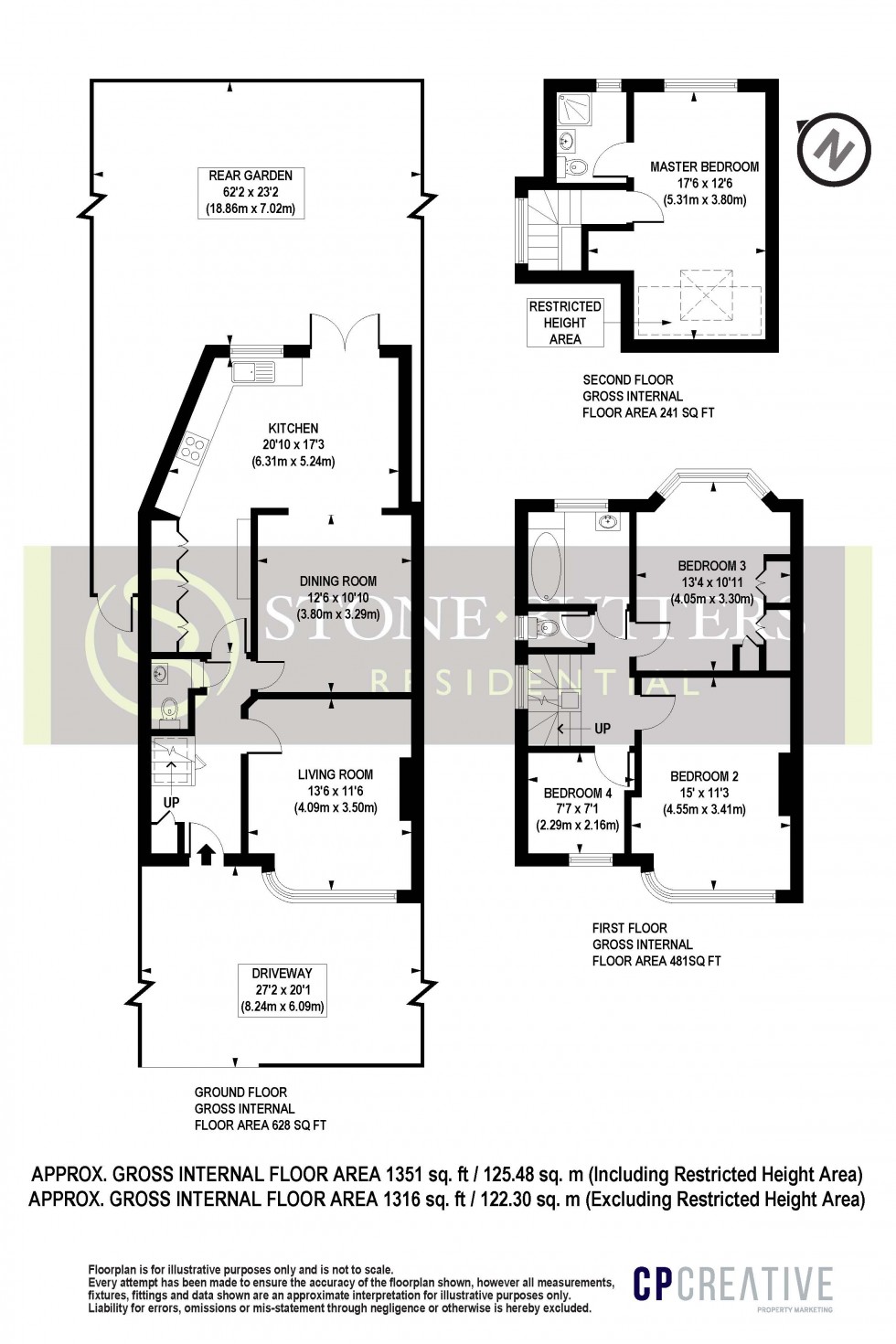 Floorplan for Merrion Avenue, Stanmore, Greater London