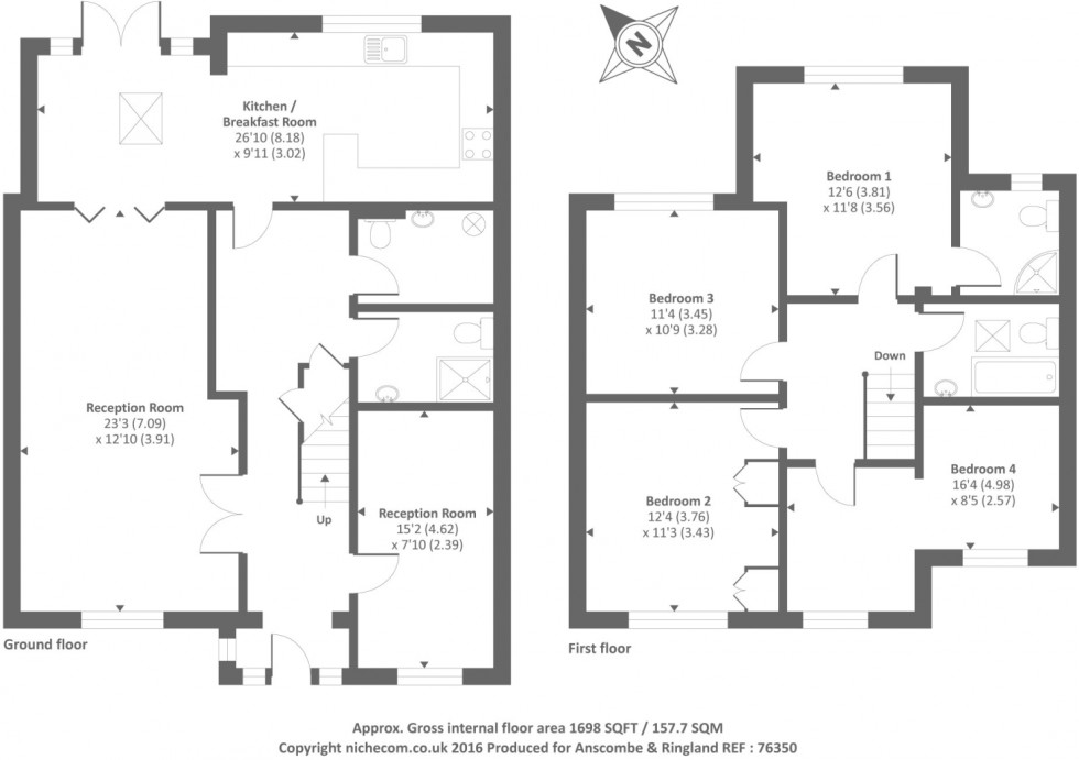 Floorplan for Honister Gardens, Stanmore, Greater London