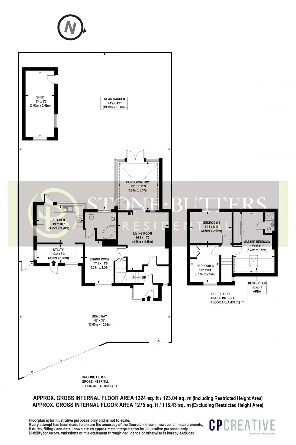 Floorplan for Wolverton Road, Stanmore