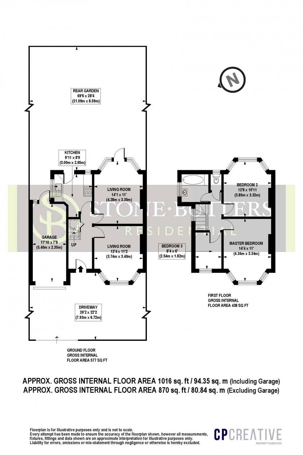 Floorplan for Kynance Gardens, Stanmore, Greater London