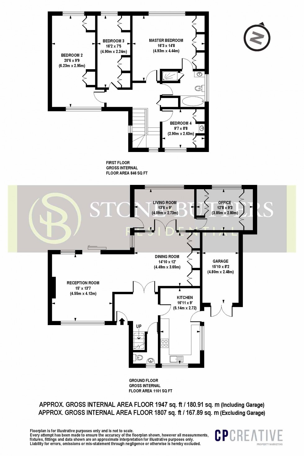 Floorplan for Ben Hale Close, Stanmore