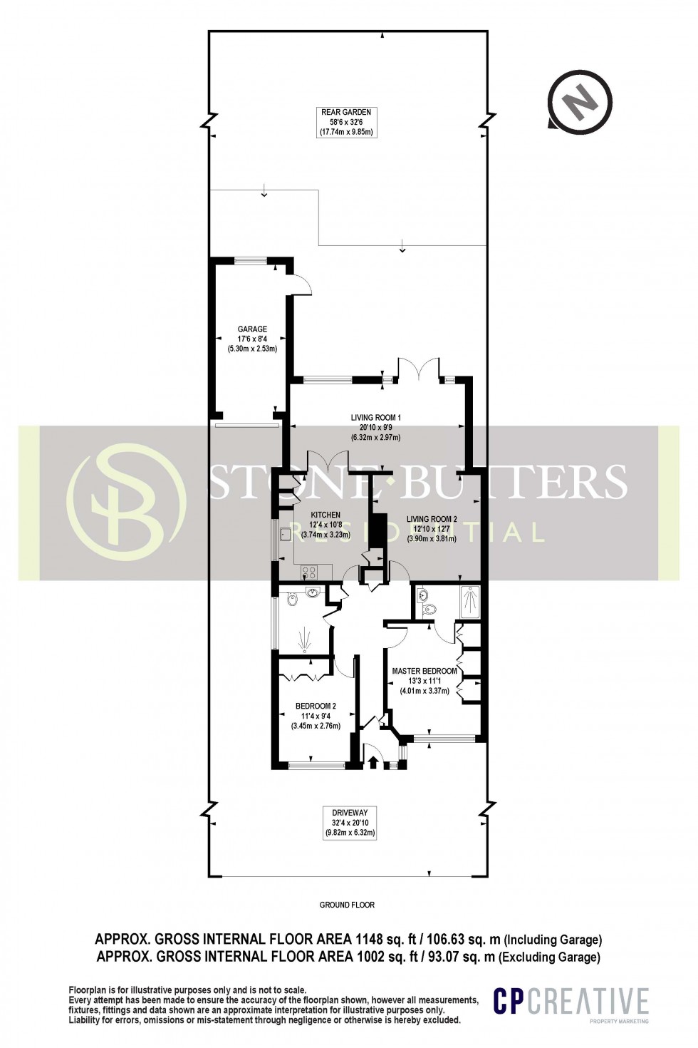 Floorplan for Bushey Heath, Bushey, Hertfordshire