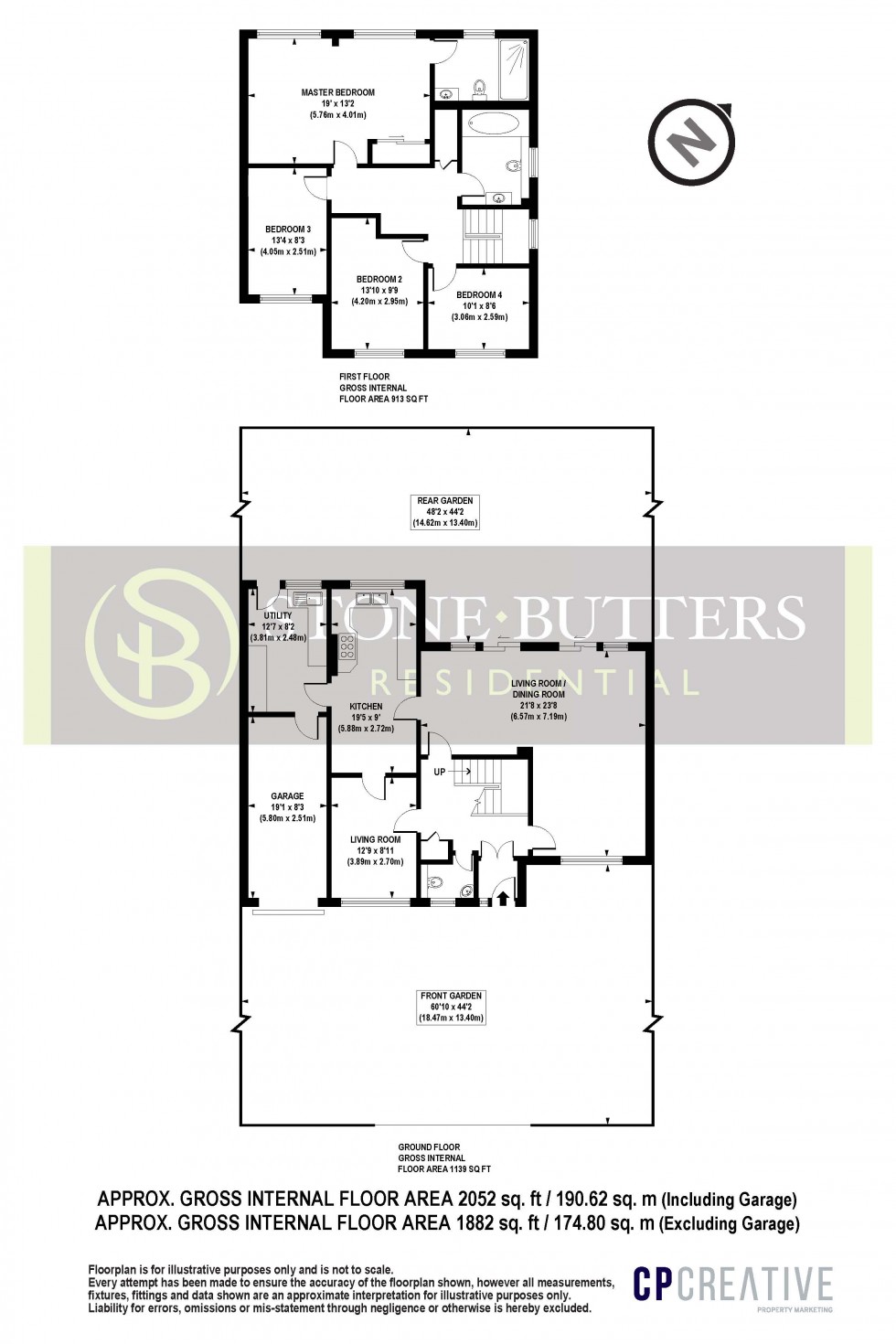 Floorplan for Ash Close, Stanmore